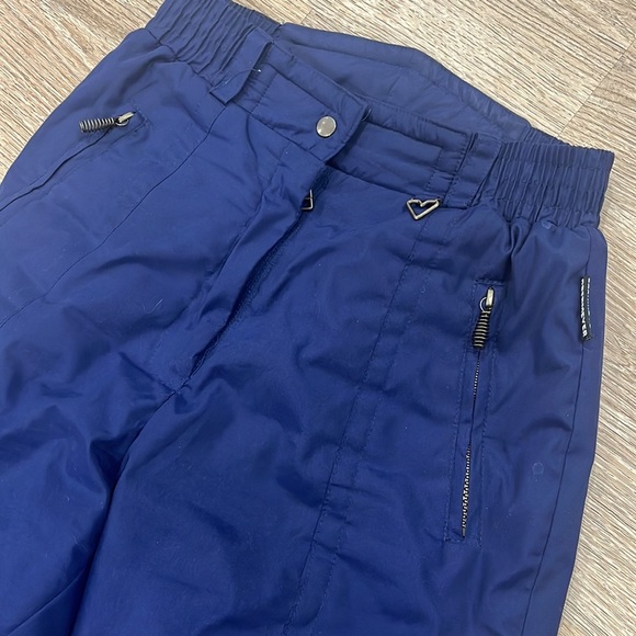 Vintage Obermeyer Artic T Snow Pants (Navy) Retro Ski Pants High Waist women's 8 - Picture 6 of 14